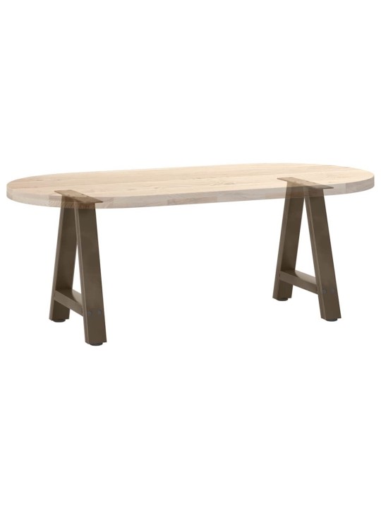 Nohy konferenčního stolku ve tvaru a, 2 ks, 50 x (42-43) cm, ocel