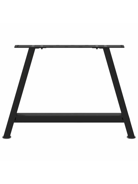 Nohy konferenčního stolku ve tvaru A, 2 ks, černé, 70 x (42-43) cm, ocel