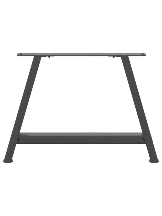 Nohy konferenčního stolku ve tvaru a, 2 ks, antracitové, 70 x (42-43) cm, ocel