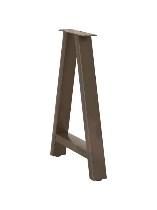 Nohy k jídelnímu stolu ve tvaru a, 2 ks, 50 x (72-73) cm, ocel