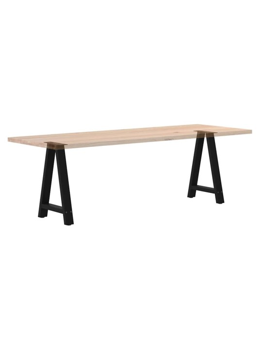 Nohy k jídelnímu stolu ve tvaru A, 2 ks, černé, 60 x (72-73) cm, ocel