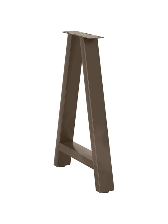 Nohy k jídelnímu stolu ve tvaru a, 2 ks, 60 x (72-73) cm, ocel