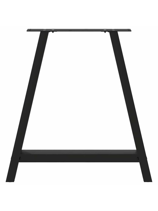 Nohy k jídelnímu stolu ve tvaru A, 2 ks, černé, 70 x (72-73) cm, ocel