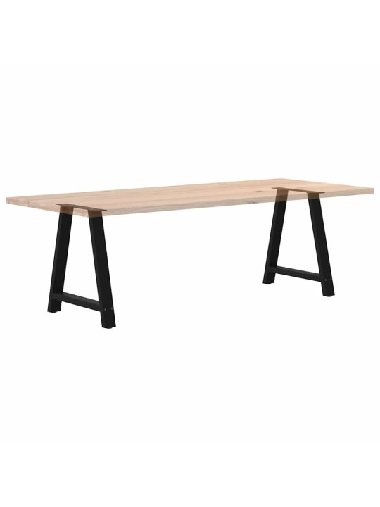 Nohy k jídelnímu stolu ve tvaru A, 2 ks, černé, 70 x (72-73) cm, ocel