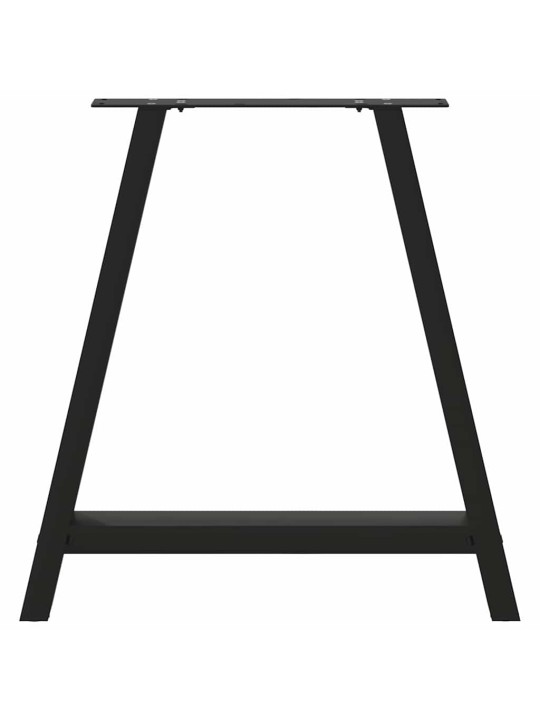 Nohy k jídelnímu stolu ve tvaru A, 2 ks, černé, 80 x (72-73) cm, ocel