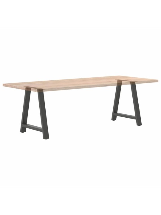 Nohy k jídelnímu stolu ve tvaru A, 2 ks, antracitové, 80 x (72-73) cm, ocel