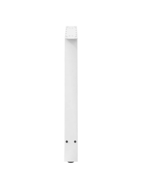 Nohy k jídelnímu stolu ve tvaru a, 2 ks, bílé, 90 x (72-73) cm, ocel