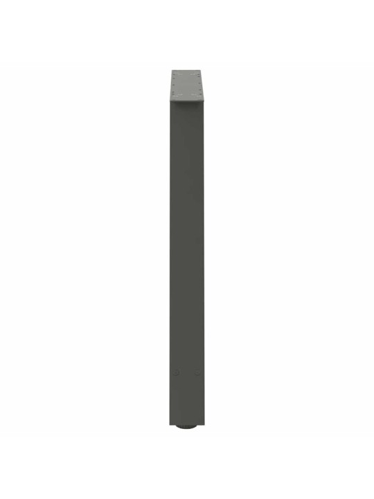 Nohy k jídelnímu stolu ve tvaru a, 2 ks, antracitové, 90 x (72-73) cm, ocel