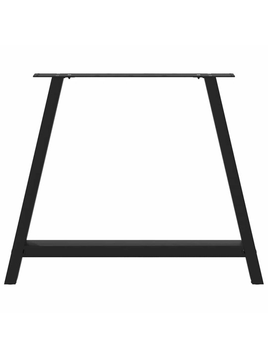 Nohy k jídelnímu stolu ve tvaru A, 2 ks, černé, 100 x (72-73) cm, ocel