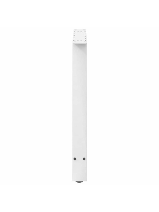 Nohy k jídelnímu stolu ve tvaru a, 2 ks, bílé, 100 x (72-73) cm, ocel