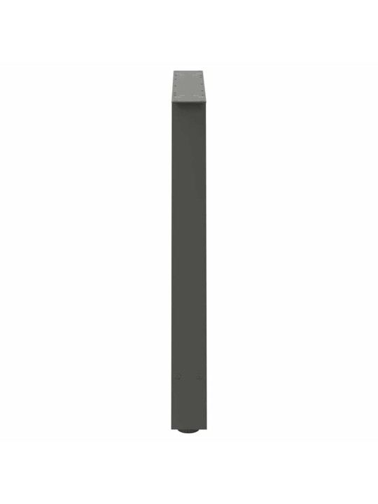 Nohy k jídelnímu stolu ve tvaru a, 2 ks, antracitové, 100 x (72-73) cm, ocel