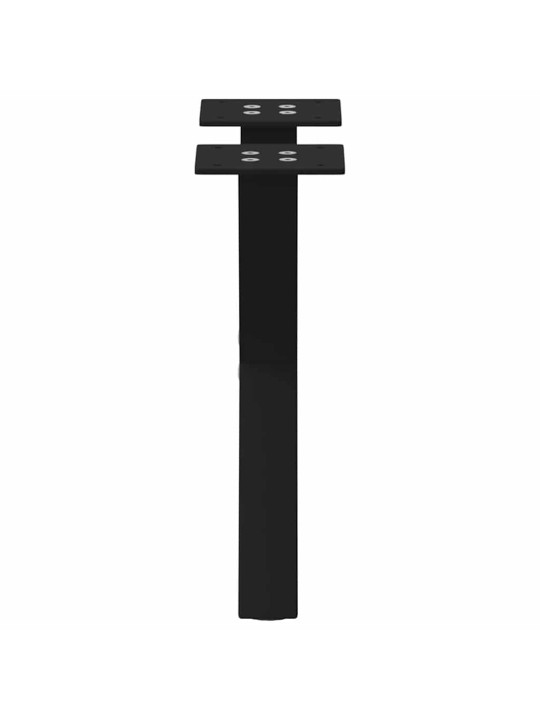 Nohy konferenčního stolku ve tvaru x, 2 ks, černé, 30 x (30-31) cm, ocel
