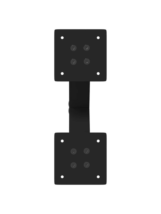 Nohy konferenčního stolku ve tvaru x, 2 ks, černé, 30 x (30-31) cm, ocel