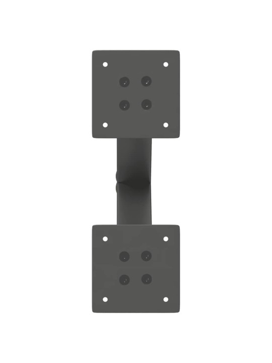 Nohy konferenčního stolku ve tvaru x, 2 ks, antracitové, 30 x (30-31) cm, ocel