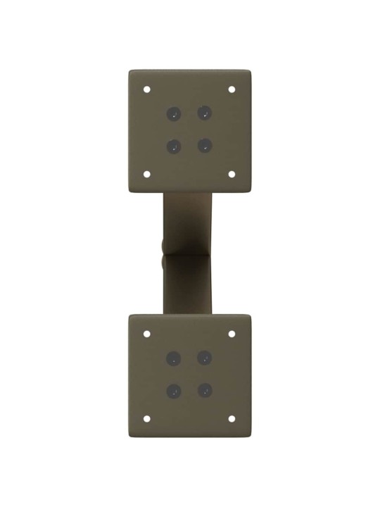 Nohy konferenčního stolku ve tvaru x, 2 ks, přírodní ocel, 30 x (30-31) cm, ocel