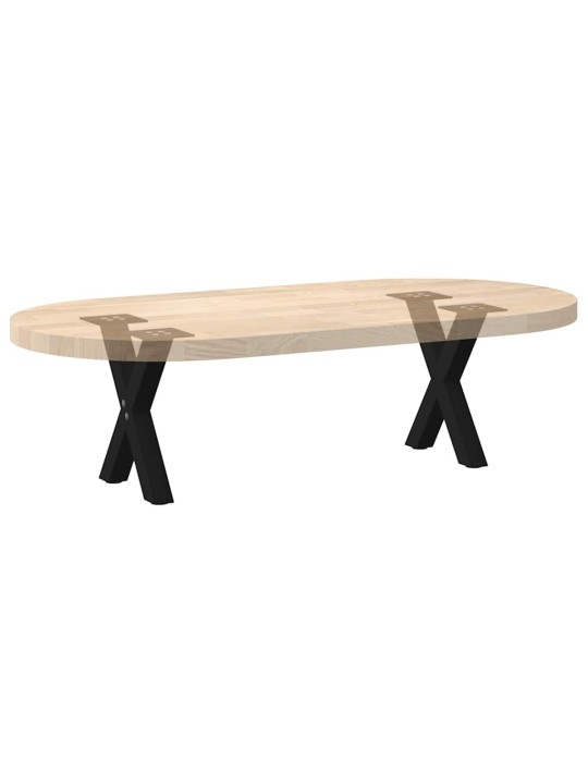 Nohy konferenčního stolku ve tvaru x, 2 ks, černé, 40 x (30-31) cm, ocel