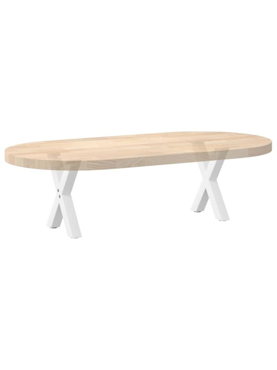 Nohy konferenčního stolku ve tvaru x, 2 ks, bílé, 40 x (30-31) cm, ocel