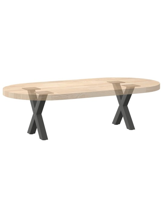 Nohy konferenčního stolku ve tvaru x, 2 ks, antracitové, 40 x (30-31) cm, ocel