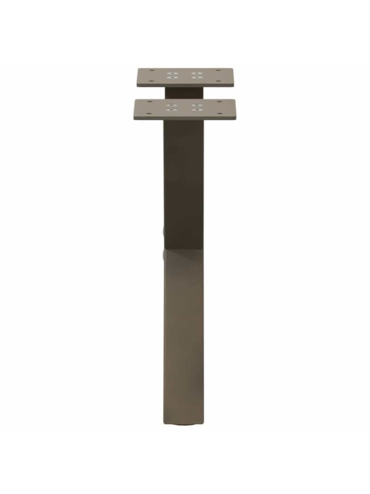 Nohy konferenčního stolku ve tvaru x, 2 ks, přírodní ocel, 40 x (30-31) cm, ocel