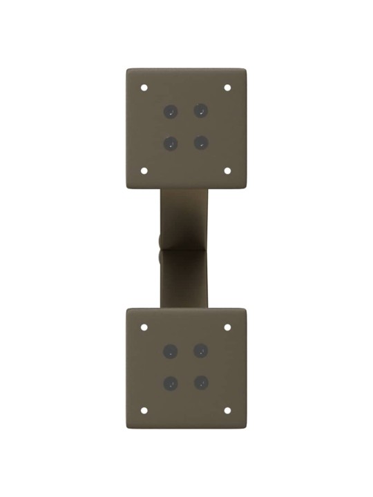 Nohy konferenčního stolku ve tvaru x, 2 ks, přírodní ocel, 40 x (30-31) cm, ocel