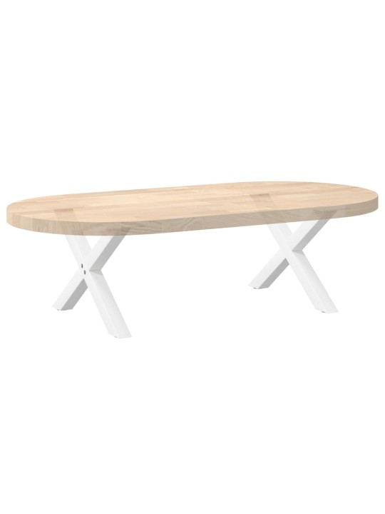 Nohy konferenčního stolku ve tvaru x, 2 ks, bílé, 50 x (30-31) cm, ocel