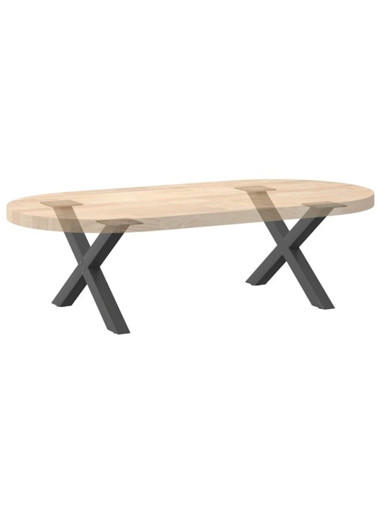 Nohy konferenčního stolku ve tvaru x, 2 ks, antracitové, 50 x (30-31) cm, ocel
