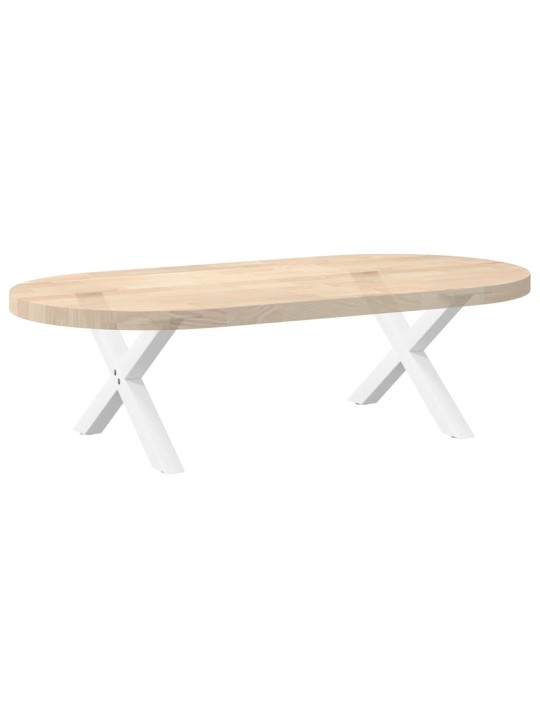 Nohy konferenčního stolku ve tvaru x, 2 ks, bílé, 60 x (30-31) cm, ocel