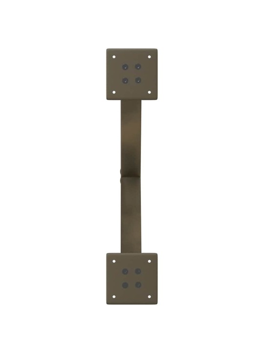 Nohy konferenčního stolku ve tvaru x, 2 ks, přírodní ocel, 60 x (30-31) cm, ocel