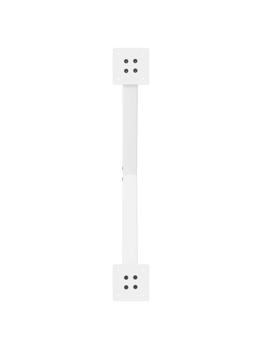 Nohy konferenčního stolku ve tvaru x, 2 ks, bílé, 70 x (30-31) cm, ocel