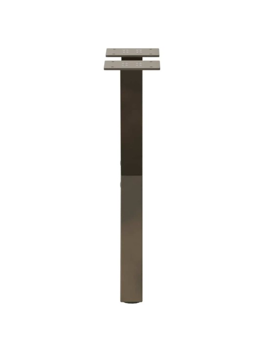 Nohy konferenčního stolku ve tvaru x, 2 ks, přírodní ocel, 28 x (42-43) cm, ocel