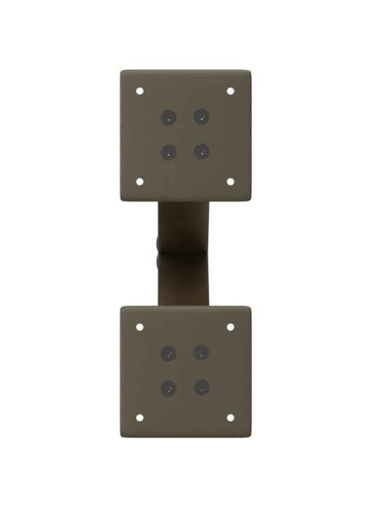 Nohy konferenčního stolku ve tvaru x, 2 ks, přírodní ocel, 28 x (42-43) cm, ocel