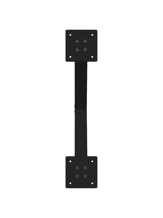 Nohy konferenčního stolku ve tvaru x, 2 ks, černé, 38 x (42-43) cm, ocel