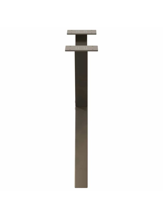 Nohy konferenčního stolku ve tvaru x, 2 ks, přírodní ocel, 50 x (42-43) cm, ocel