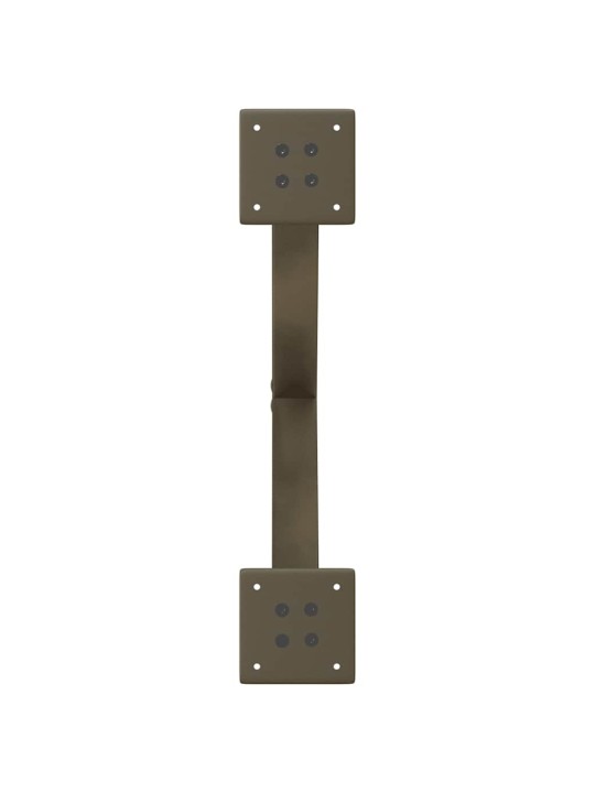 Nohy konferenčního stolku ve tvaru x, 2 ks, přírodní ocel, 50 x (42-43) cm, ocel