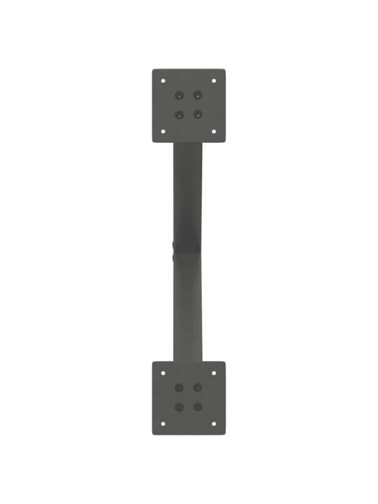 Nohy konferenčního stolku ve tvaru x, 2 ks, antracitové, 60 x (42-43) cm, ocel