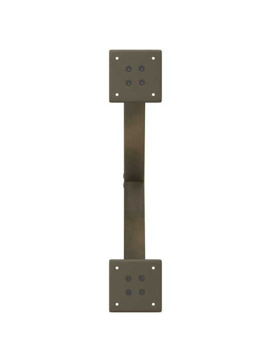 Nohy konferenčního stolku ve tvaru x, 2 ks, přírodní ocel, 60 x (42-43) cm, ocel