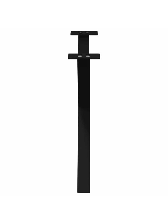 Nohy konferenčního stolku ve tvaru x, 2 ks, černé, 70 x (42-43) cm, ocel