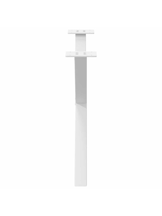 Nohy konferenčního stolku ve tvaru x, 2 ks, bílé, 70 x (42-43) cm, ocel