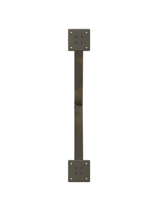 Nohy konferenčního stolku ve tvaru x, 2 ks, přírodní ocel, 70 x (42-43) cm, ocel