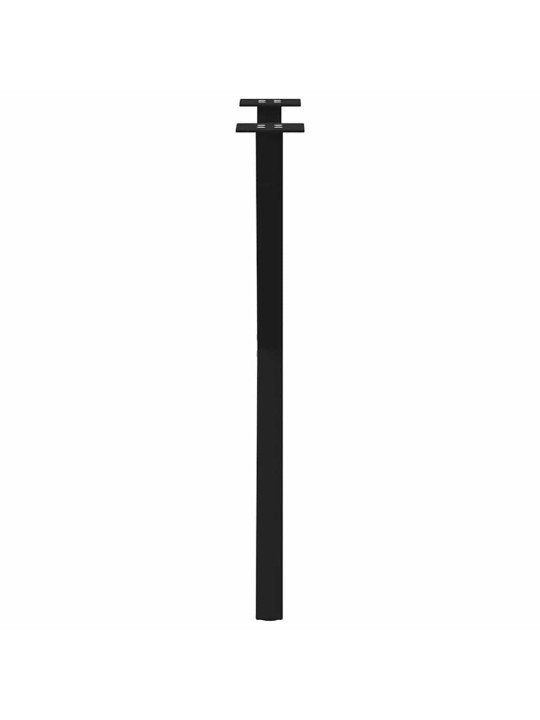 Nohy k jídelnímu stolu ve tvaru X, 2 ks, černé, 50 x (72-73) cm, ocel