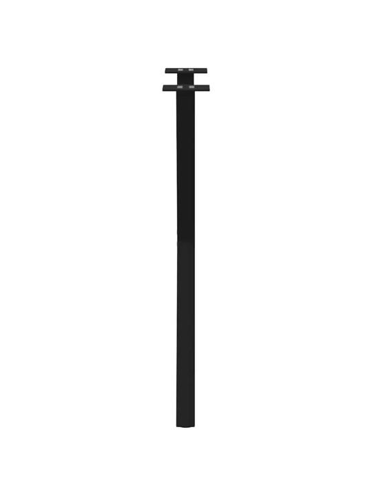 Nohy k jídelnímu stolu ve tvaru x, 2 ks, černé, 60 x (72-73) cm, ocel