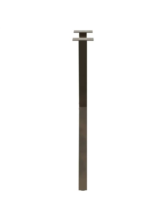 Nohy k jídelnímu stolu ve tvaru x, 2 ks, přírodní ocel, 60 x (72-73) cm, ocel