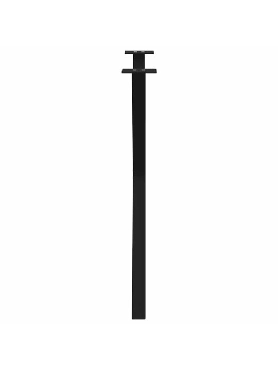 Nohy k jídelnímu stolu ve tvaru X, 2 ks, černé, 70 x (72-73) cm, ocel