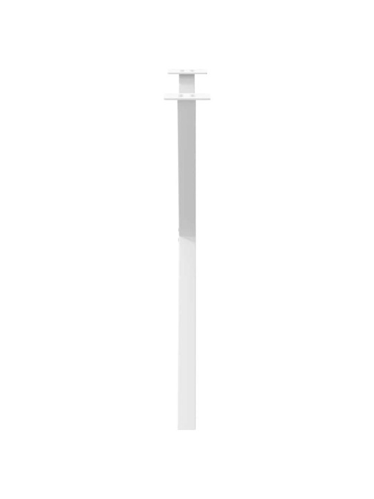 Nohy k jídelnímu stolu ve tvaru x, 2 ks, bílé, 70 x (72-73) cm, ocel
