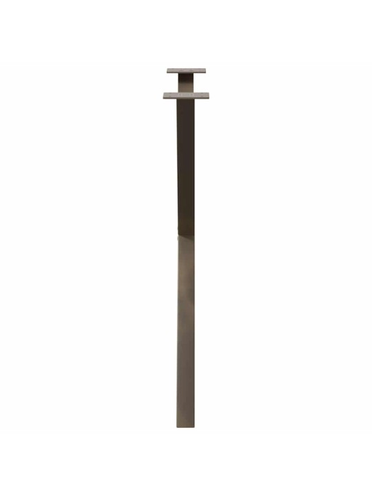 Nohy k jídelnímu stolu ve tvaru x, 2 ks, přírodní ocel, 70 x (72-73) cm, ocel
