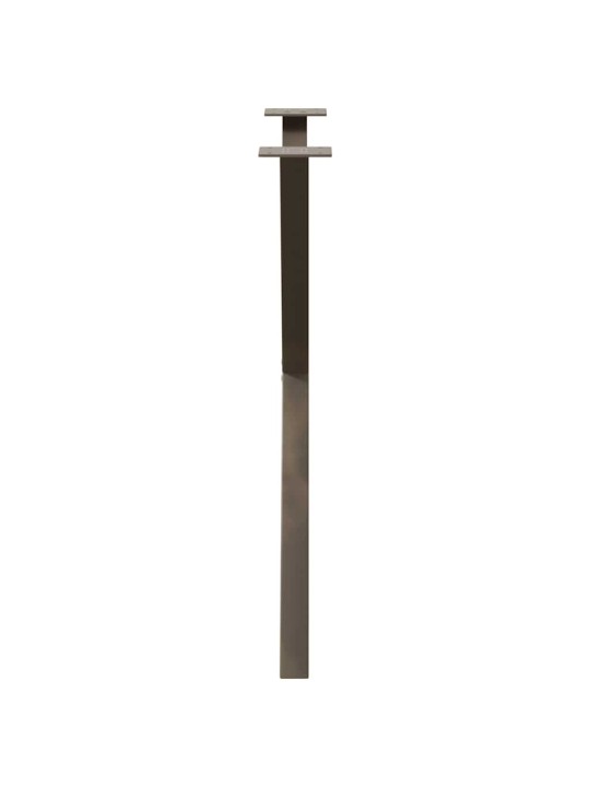 Nohy k jídelnímu stolu ve tvaru x, 2 ks, přírodní ocel, 80 x (72-73) cm, ocel