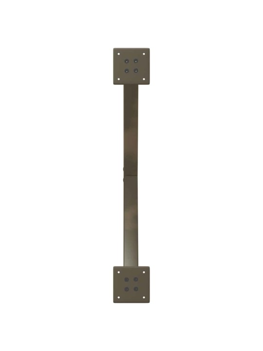 Nohy k jídelnímu stolu ve tvaru x, 2 ks, přírodní ocel, 80 x (72-73) cm, ocel