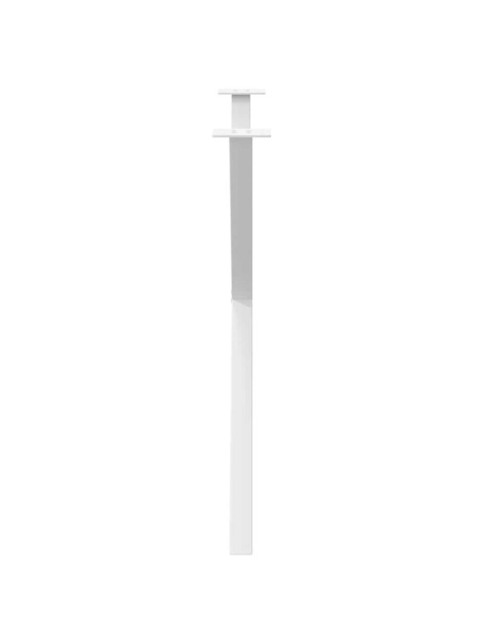 Nohy k jídelnímu stolu ve tvaru x, 2 ks, bílé, 90 x (72-73) cm, ocel