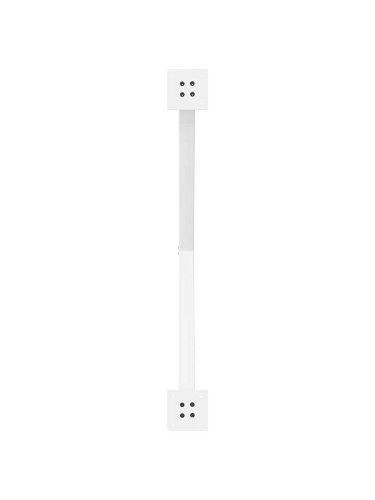 Nohy k jídelnímu stolu ve tvaru x, 2 ks, bílé, 90 x (72-73) cm, ocel