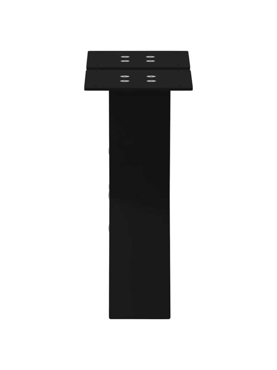 Nohy konferenčního stolku ve tvaru x, 2 ks, černé, 30 x (30-31) cm, ocel